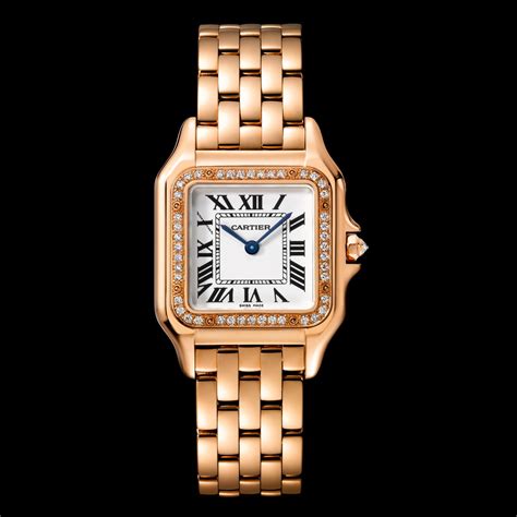 cartier womens watch rose gold|rose gold cartier watch women's.